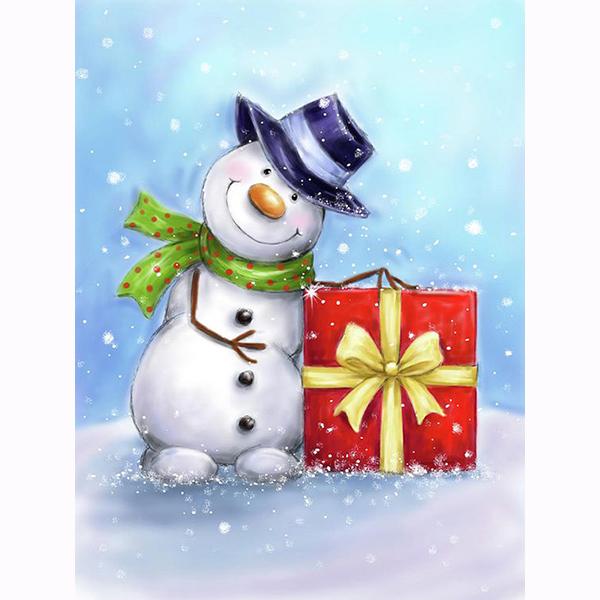 5D DIY Cartoon Santa Claus Diamond Painting Snowman Diamond Embroidery Penguin Diamond Mosaic Polar Bear Art Kit Christmas