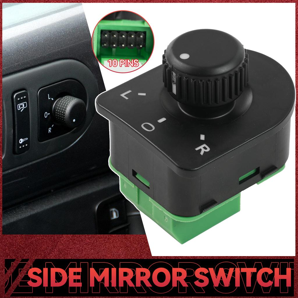 Side Mirror Knob Switch Rearview Adjustment Control 1J1959565A For VW 1998-1999 Golf 2002-2005 Jetta 98-10 Beetle 98-05 Passat