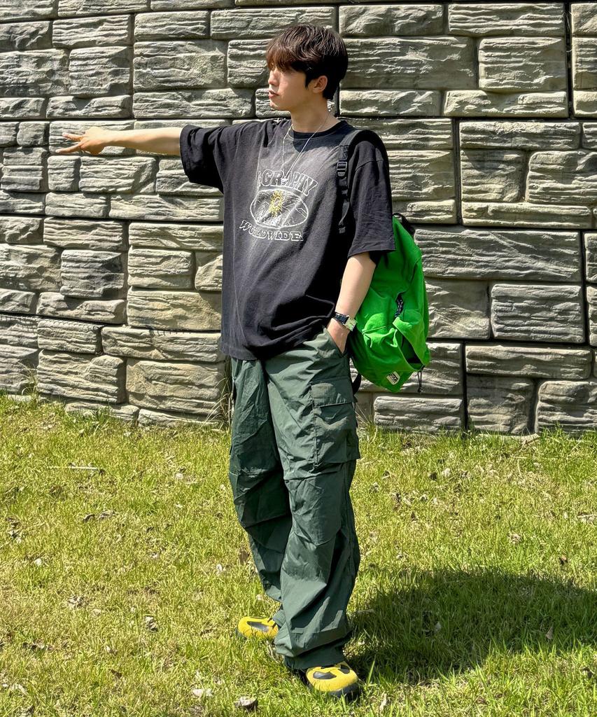 CGP Nylon Cargo Parachute Pants-Khaki(003)