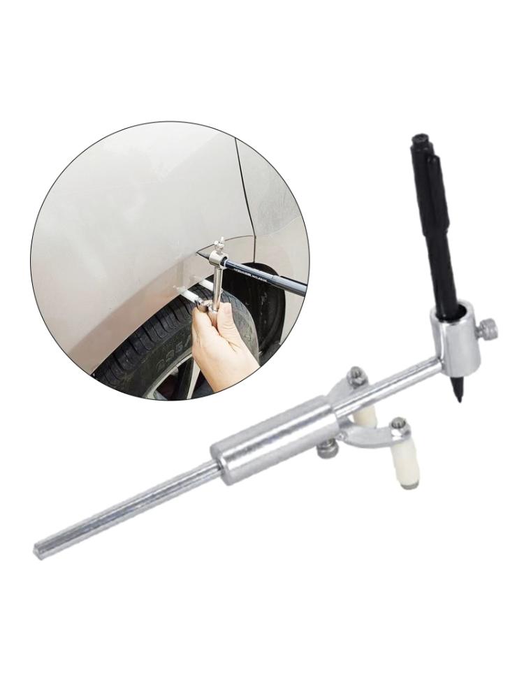 Radaugen Parallel-Anreißer Verstellbar Datenwiederherstellung Lackmarkierungs-Werkzeug Auto-Radaugen Markierungs-Schaber Werkzeuge