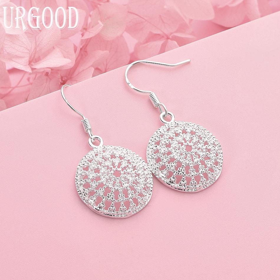 

Модные серьги-подвески из стерлингового серебра 925 пробы, свадебные украшения 1.90*1.90cm