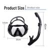 YBLKJ Large Frame Snorkeling Set with HD Mask & Snorkel