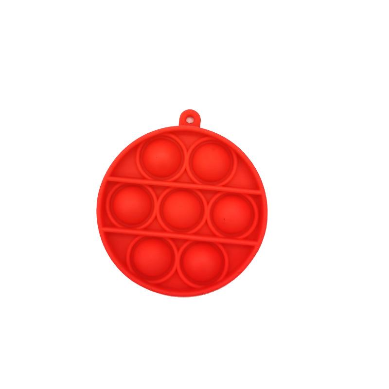 Colorful Silicone Keychain Bubble Toy - Mouse Killer Pendant and Educational Decompression Tool