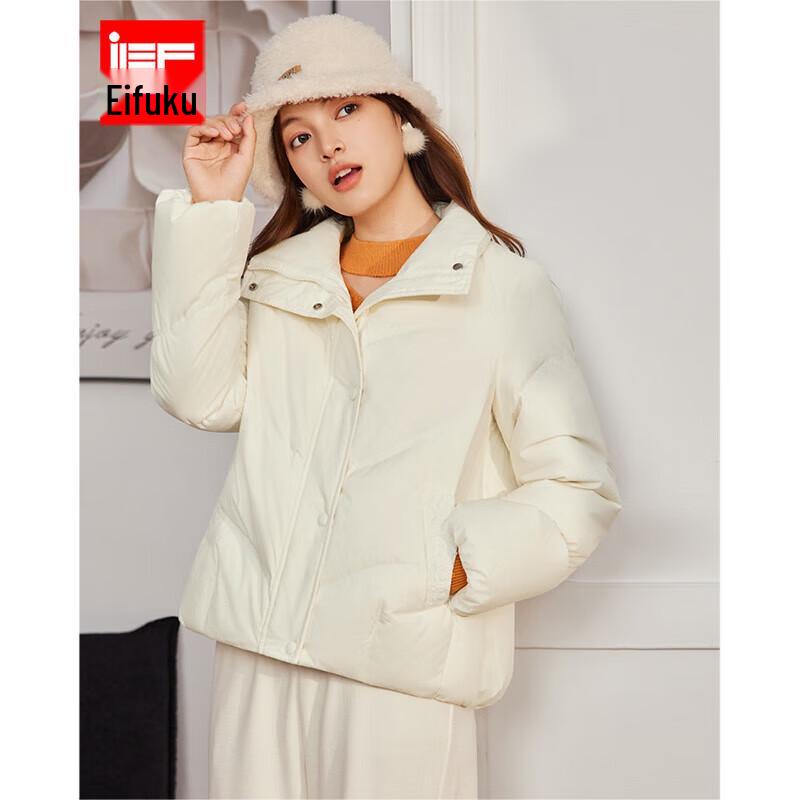 

IEF Women s Stand-Collar Duck Down Puffer Jacket M