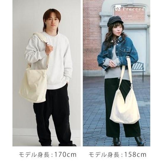 My Doudou No.1 Shoulder-Friendly Canvas Tote Bag Shoulder YKK Zipper Removable Pad Metal Buckle 2 Inner Pockets Large Capacity Unisex Bag-in-Bag Type