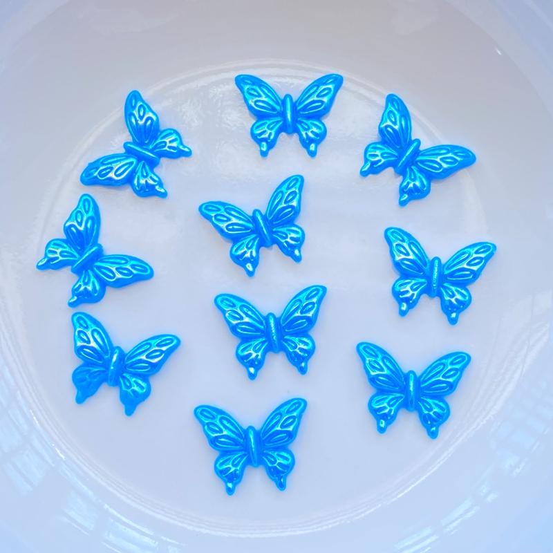 

100Pcs New Cute Mixed Mini Shiny Butterfly Flat Back Resin Cabochons Scrapbooking DIY Jewelry Craft Decoration Accessorie