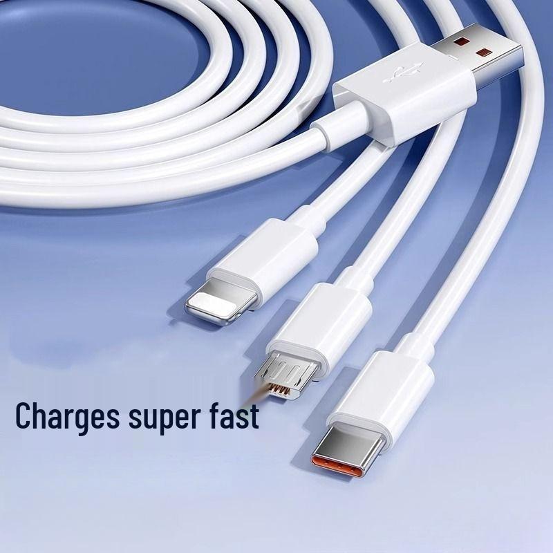 120W Super Fast Multi-Port Charger with 3-in-1 Data Cable Car Kit
