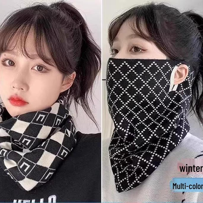 Newcomer Discount: Autumn/Winter Women's Versatile Ear-Hanging Mask & Neck Gaiter for Warmth and Protection