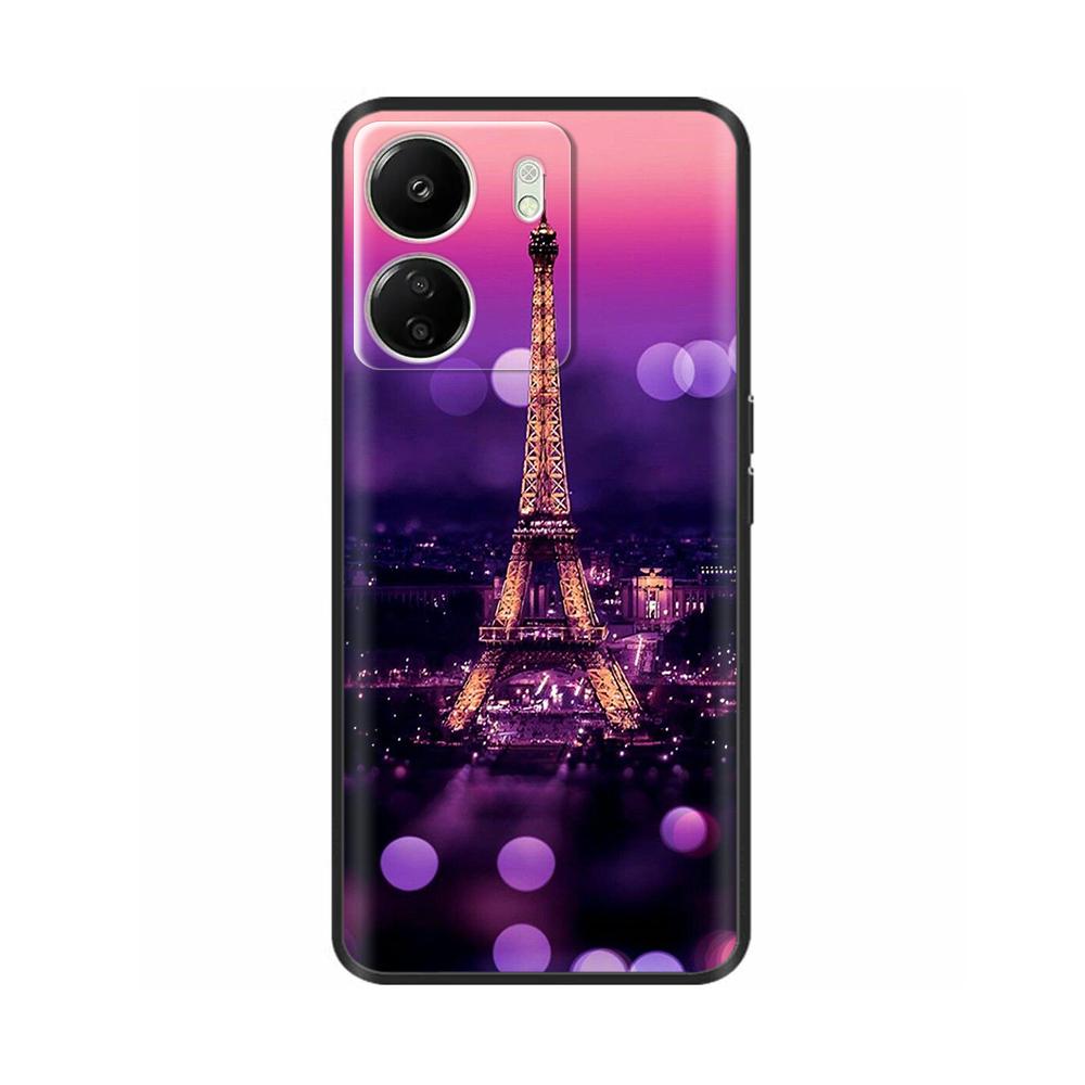 Case For Poco C65 Case 6.74" Black Soft Silicone Cover For POCO C65 C 65 PocoC65 Coque For Xiaomi Poco C65 Phone Cases Fundas