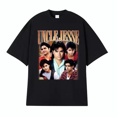 Uncle Jesse Full House Tribute Tee John Stamos 90s Vintage T-shirts for Men Women Gothic High Street 100% Cotton Comfort T Shirt