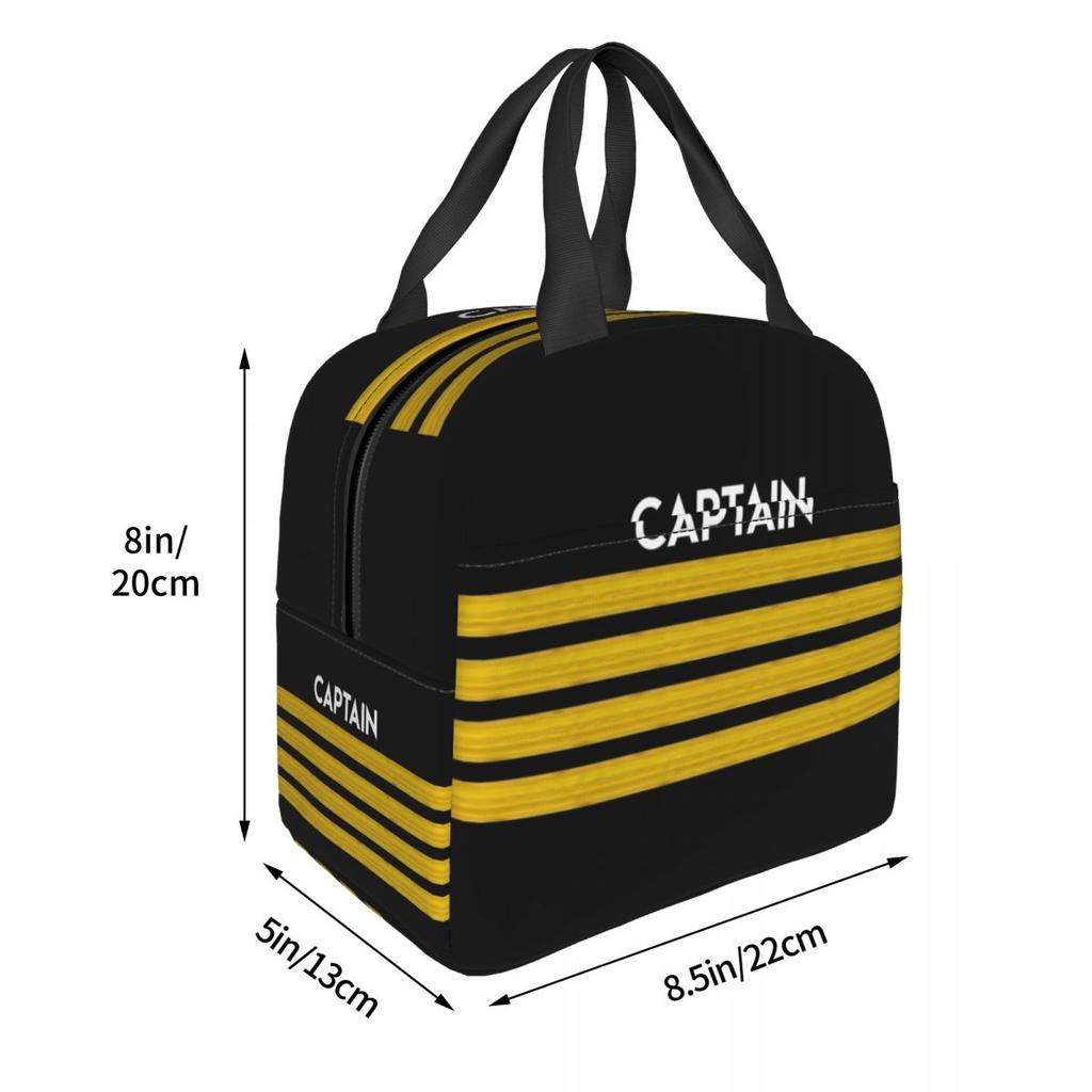 Custom Keep Calm And Trust The Pilot Insulated Lunch Bag for Women Portable Aviation Airplane Thermal Cooler Lunch Tote