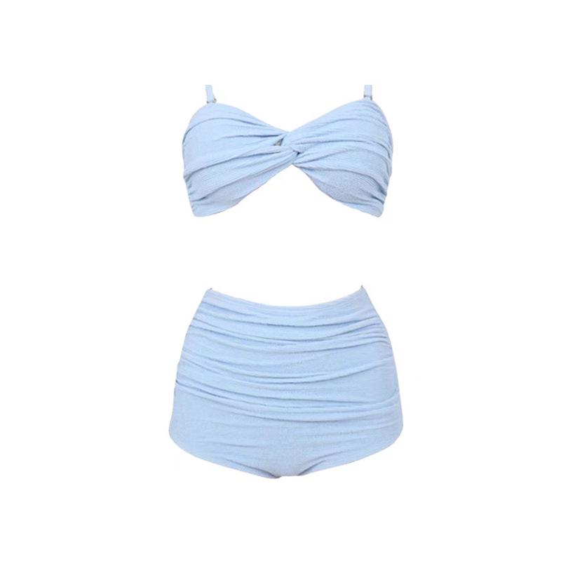 Women's Sexy High-Waisted Bikini with Slimming Effect for Summer Vacations