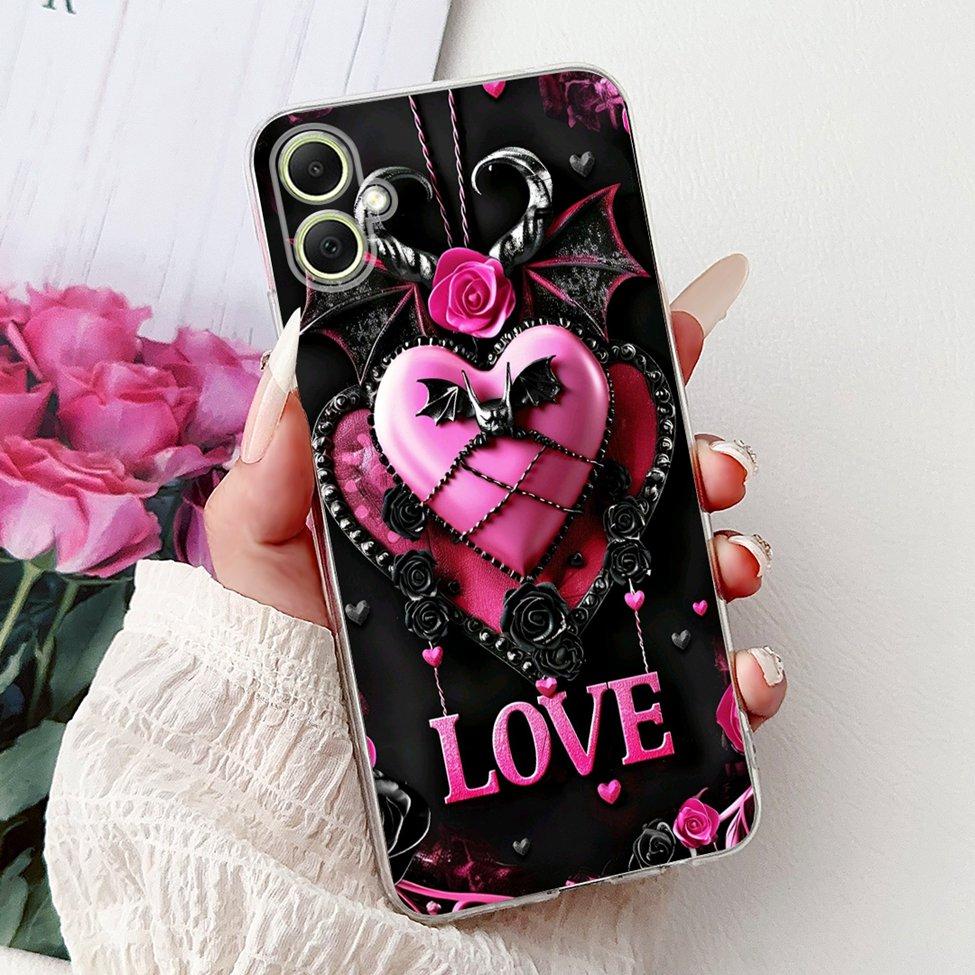 For Samsung A05 Case Clear Cute Cat Fashion Flowers Cool Painted Back Cover For Samsung Galaxy A05 Phone Case SM-A055F SM-A055M