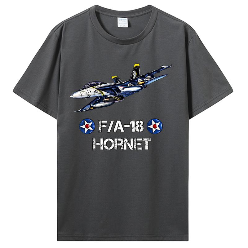 Vintage Flying F18 Hornet Navy Aviation Pilot Gift Tshirt Tees Unisex Cottno T Shirt Streetwear
