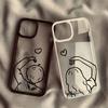 Love Couples Girl & Boy Print Funda Phont Cases, For iPhone 11 12 13 14 15 16 17 Pro Max Pro Plus,Soft Protective Slim Fit Cover