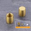 Piedini Mini Tavola in Ottone e Legno 4 Pezzi Riser Antiscivolo per Scatola Gioielli Vassoio Espositore Piccoli Mobili Uso Artigianato Fai da Te