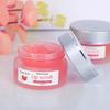 Strawberry Lip Scrub Exfoliator for Soft Lips, Fruit Flavored Dead Skin Remover, Gentle Lip Care Treatment, Portable