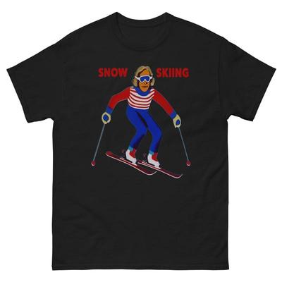 Schnee Skifahren T-Shirt Lustiges Winterdesign Gaper Day Idee