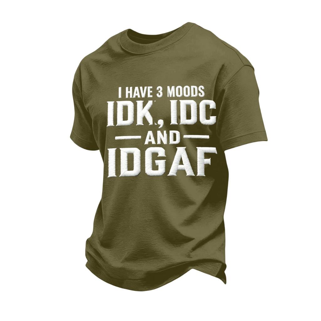 Unisex Funny Casual Neck Short Sleeve T-Shirt