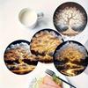 6pc Set of Tree of Life Coasters, Heat-resistant and Non Slip, Perfect for Decorating Holiday Parties In Homes and Coffee Shops