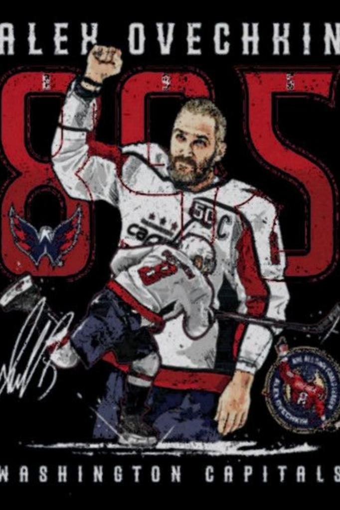 Metal Wall Art Hockey Ovechkin Sports Decor Gym Man Cave Gift