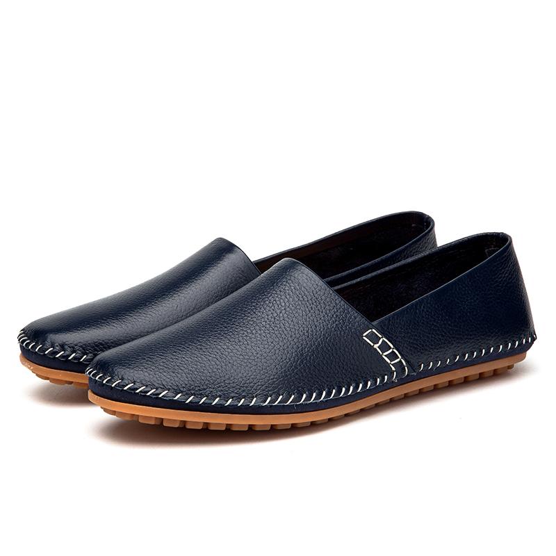 Men's Moccasin Loafers Slip-On Driving Shoes Lightweight Flat Walking Handmade Shoes for Men Plus Size