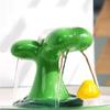 Ceramic Automatic Water Dispenser for Pet Water Feeder, Small Sapling Shape Circulation Flowing Water Bowl, Dog and Cat Bowl 1Pc