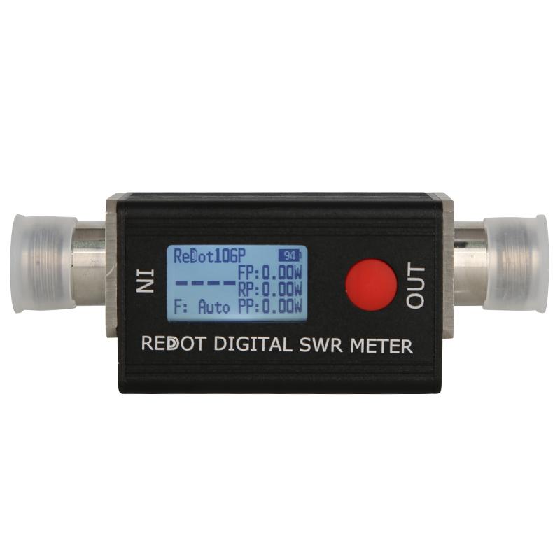

REDOT RD106P Digital SWR Meter SWR&Power Meter 120W FMB VHF UHF80-999MHz Standing-wave Ratio 1.00-99.9 Support DMR Walkie Talkie RD106P