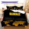Dewalt Tool Pattern Bedding Quilt Set Quilt Cover Pillowcase Home Decoration Gift (1 * duvet cover + 2 * pillowcase, without core)