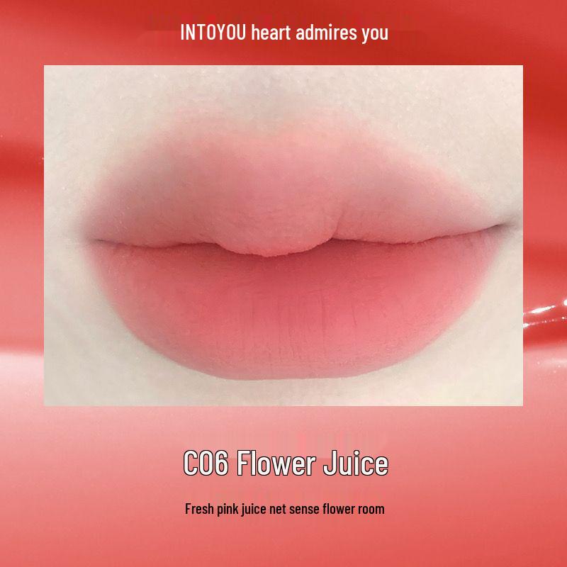 INTO YOU Heartbeat Lip Glaze: Matte Velvet, High Saturation, Non-Stick Lipstick