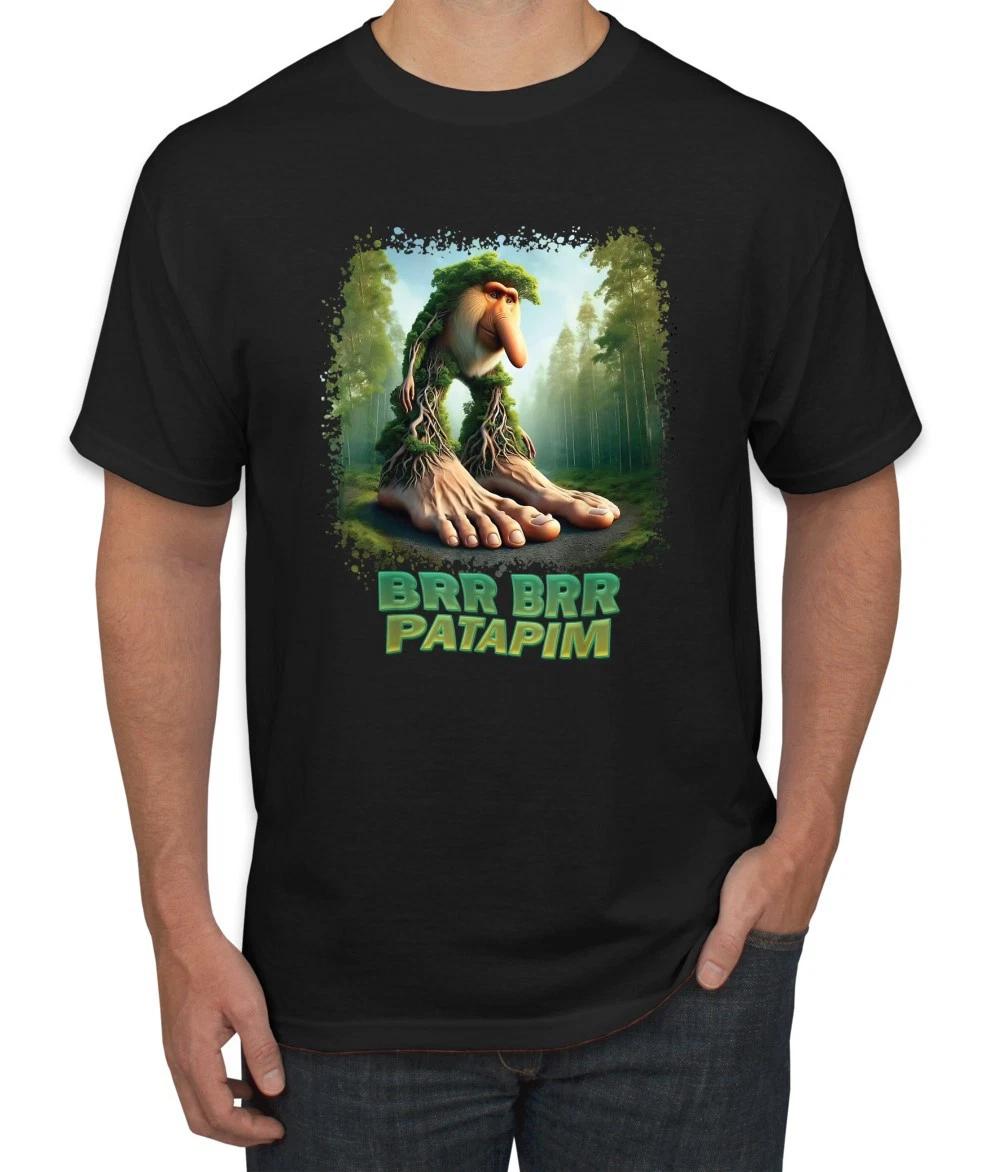 Brr Brr Patapim Funny Tree Monkey Brainrot Meme Men s T- Shirt S