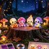 Beaded Figure Making Kit Glowing Fantasy Spirits DIY Bead Kit, 3D Mini Elf Beading Craft Set, Handmade Art Small Display Crafts Ornament with