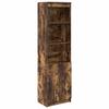 VidaXL Buffet haut chêne fumé 50x35x180 cm bois d'ingénierie, armoire, armoire latérale, armoire de rangement haute, armoire 3328466