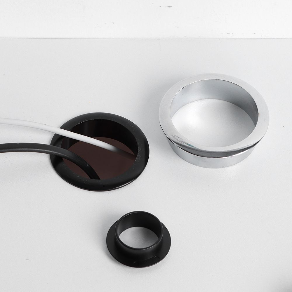 Computer Desk Cable Grommets Wire Hole Cover Cabinet Vent Decorative Ring Cable Outlet Port Furniture Hardware Desk Organizer