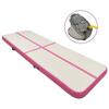 VidaXL Inflatable Gymnastics Mat with Pump 300x100x15cm PVC Pink