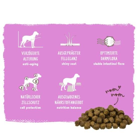 Bosch Mini Complete Nutritional Diet for Senior Dogs Ages Small High 1kg Senior, 7+, Grains, Premium,