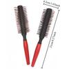 Anti-static cylindrical bristle curly hair styled round comb nylon tooth roller comb