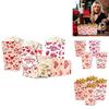 Love You Valentines Day Paper Popcorn Box With Cartoon Style For Party Decor And Gift