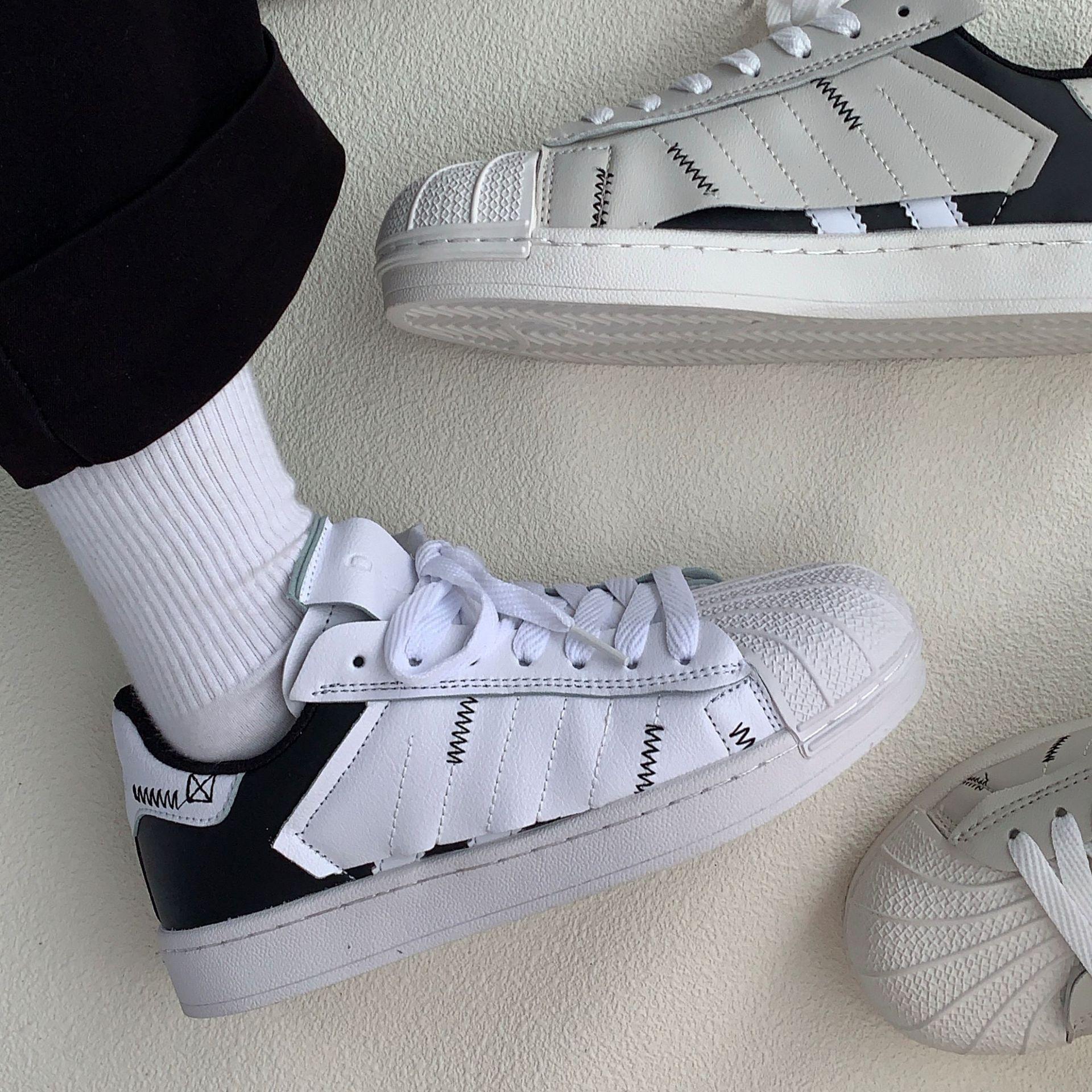 Solid color sports shoes new casual casual shoes low-top student round head lace-up board shoes 35