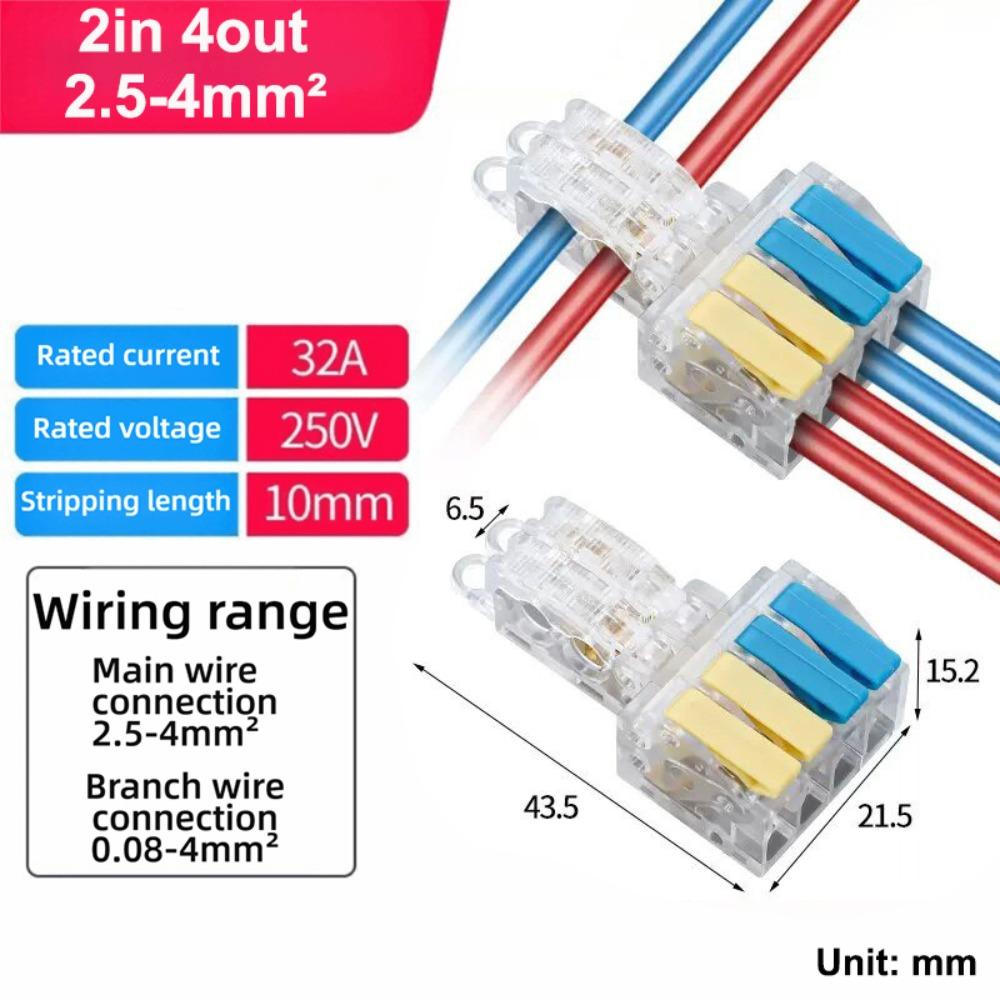 New Mini Quick Terminal Block T type Universal Fast Connector Wiring Connector Electrical