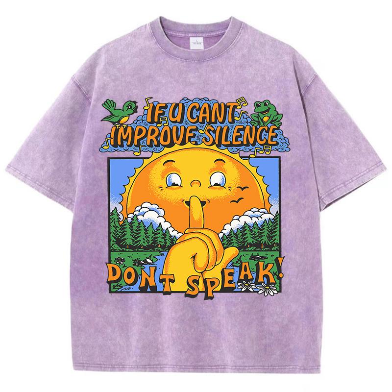 

Если не можешь улучшить тишину, не говори. Дизайн. Выстиранные футболки. Мужские. Мягкая футболка. Модные топы. Удобные хлопковые футболки с коротким рукавом. S