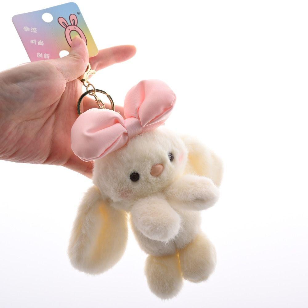 Cute Plush Toy Doll Creative Bunny Key Chain Birthday Present Bag Pendant