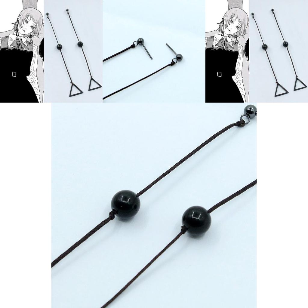 Chainsaw Man Sawatari Anime Ear Pendants Metal Jewelry Cosplay Party Accessories