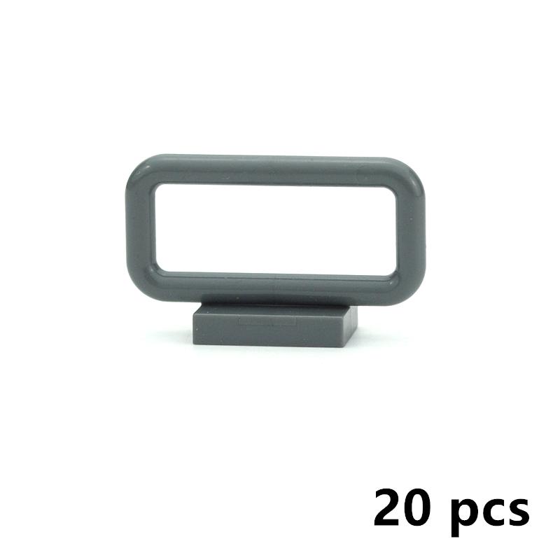 20PCS Building Blocks Technical MOC Parts 1x4x2 fence guardrail panel Assembles Particles Compatible With 6187 DIY Bricks Toys
