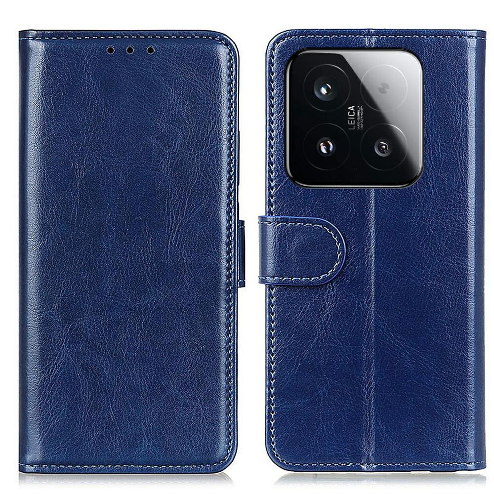 For Xiaomi 15T Case Crazy Horse Texture PU Leather Phone Stand Cover