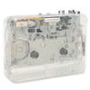 Cassette Player HiFi Noiseless Transparent Shell Portable Tape to MP3 Converter with Earphone for