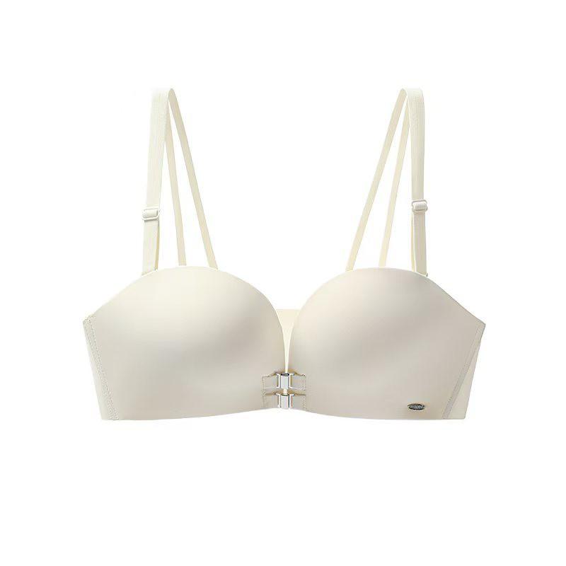 Womens Push Up Strapless Bra Invisible Backless Bandeau With Front