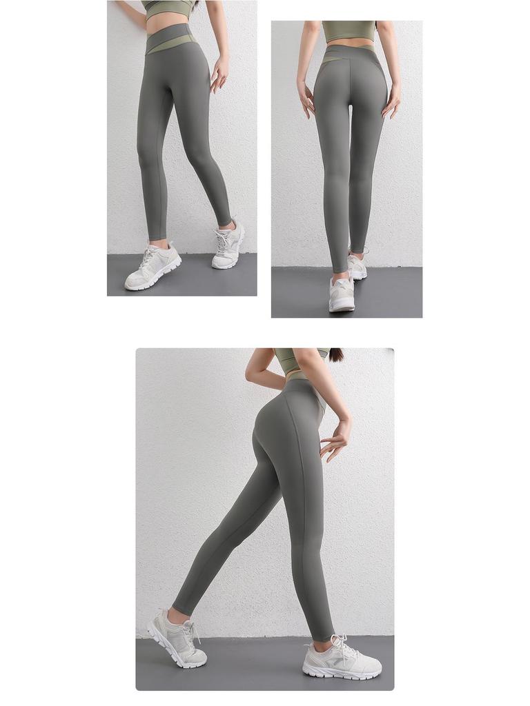 Women's High-Waist Yoga Pants: Thin, Peach Hip Lift, Tummy Control, Quick-Dry, Tight Fit for Spring/Summer Running & Training
