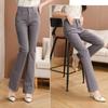 Jean bootcut stretch pour femme, Jean évasé coupe slim taille moyenne, Jeans décontractés pour femme