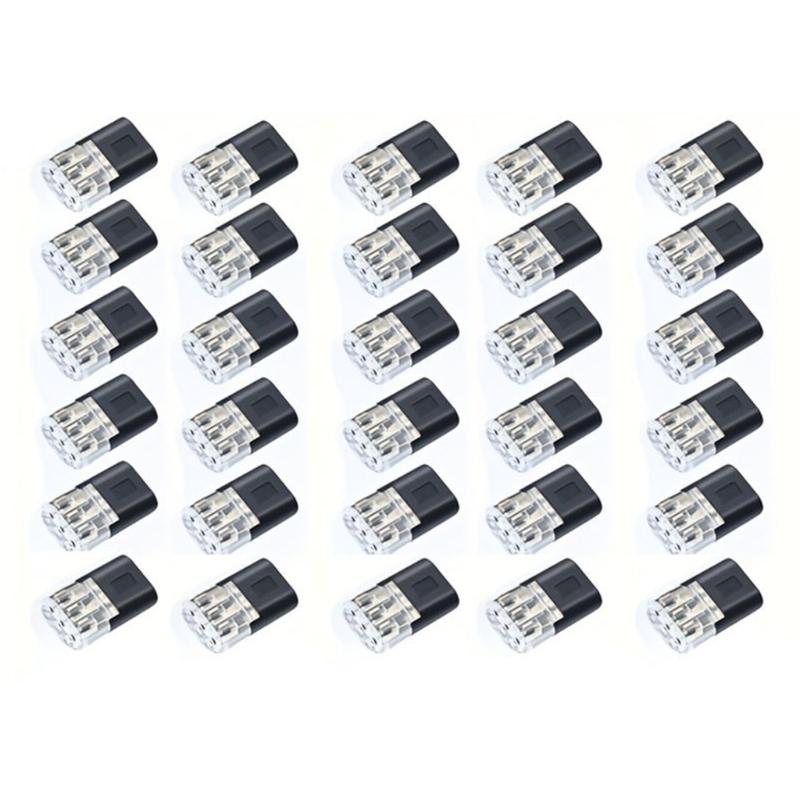 Universal Wiring Splicing Conectors Wire Connect Terminals Connectors 3Pin Bidirectional Pluging Cable Buckle
